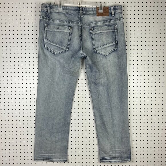 Southpole Y2K Baggy Jeans 40x32 Light Wash Grunge Wide Leg Skater Punk 90s - Picture 1 of 8